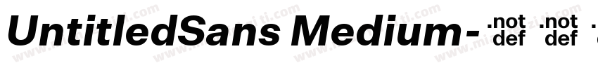 UntitledSans Medium字体转换
